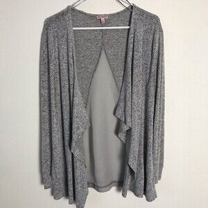 Juicy Couture Gray Cardigan Sweater Shawl- Size Medium